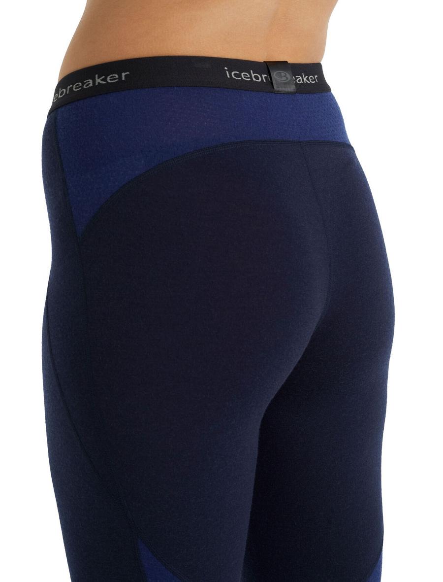 Icebreaker BodyfitZone™ Merino 260 Zone Thermal Naisten Leggingsit Laivastonsininen Kuninkaallinen Sininen Laivastonsininen | FI 1554CTVE